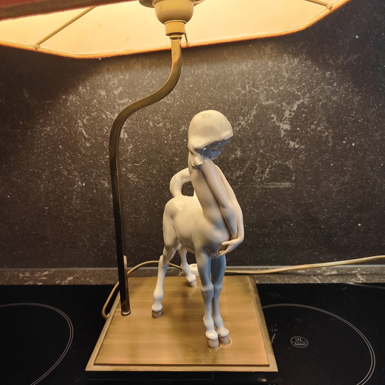 Image 1 of Lladro Porselein CENTAUR GIRL Glanslamp