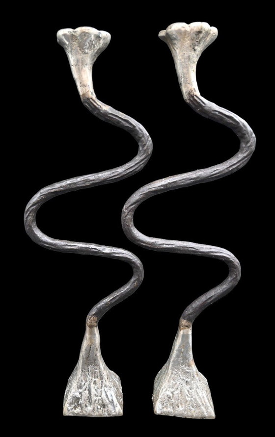 Image 1 of 2x Vintage kandelaars