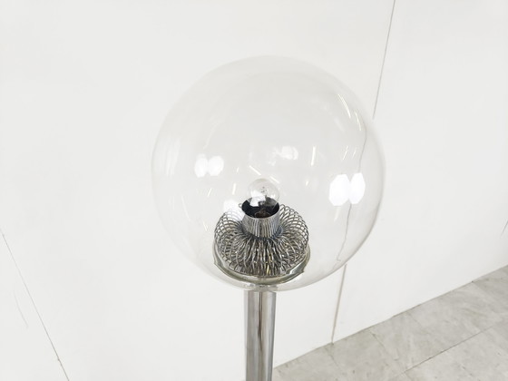Image 1 of Vintage Italiaanse glazen vloerlamp, jaren 70