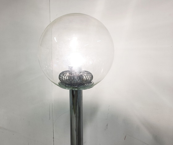 Image 1 of Vintage Italiaanse glazen vloerlamp, jaren 70