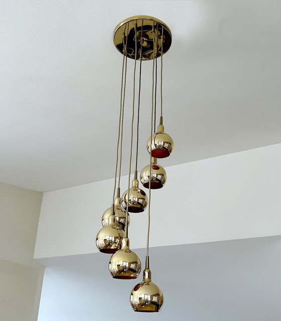 Image 1 of Grote Vintage Space Age Cascade Hanglamp