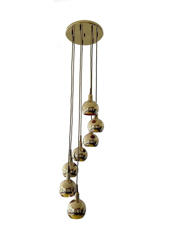 Image 1 of Grote Vintage Space Age Cascade Hanglamp