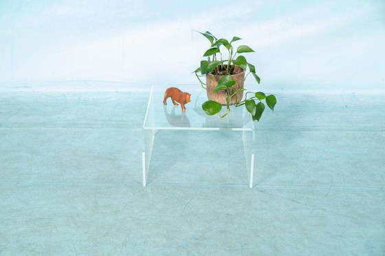 Image 1 of Plexiglazen salontafel 70s, vintage lucite coffee table