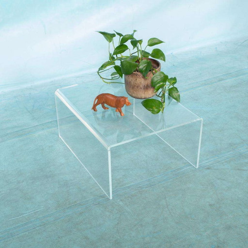 Plexiglazen salontafel 70s, vintage lucite coffee table