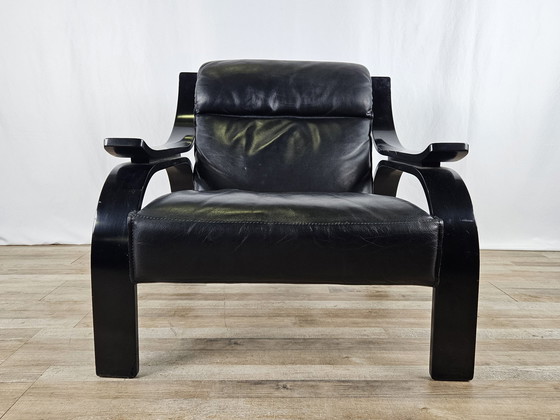 Image 1 of Arflex Woodline fauteuil van Marco Zanuso