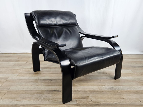 Image 1 of Arflex Woodline fauteuil van Marco Zanuso