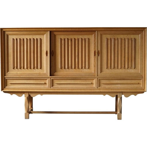 Vintage massief eiken dressoir, 1960