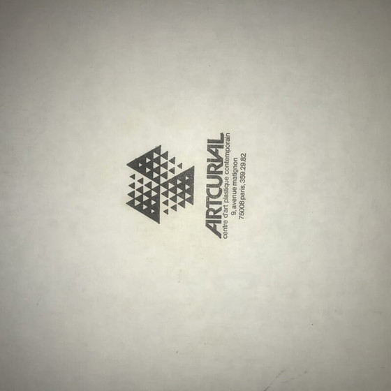 Image 1 of Vintage collectiebord "The Yellow Dancer" van porselein door Sonia Delaunay voor Artcurial