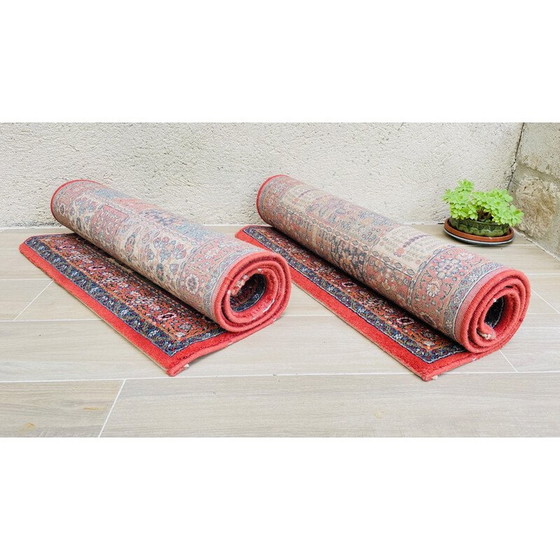 Image 1 of Paar vintage tapijten van zuiver wol, 1990