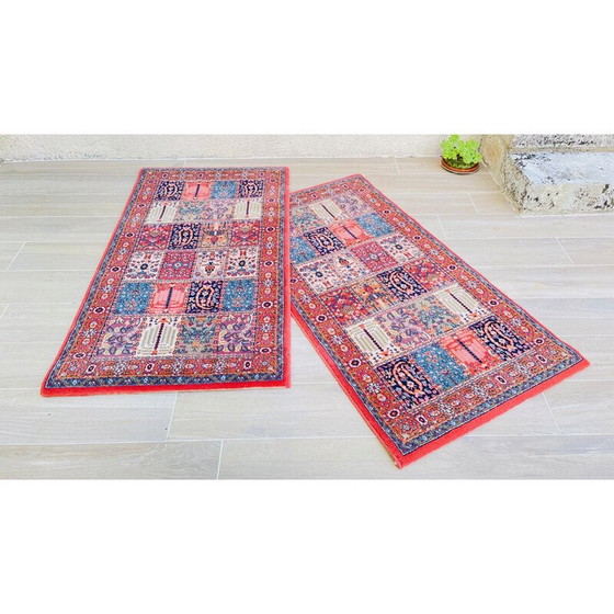 Image 1 of Paar vintage tapijten van zuiver wol, 1990