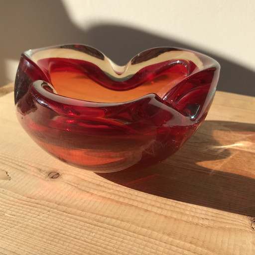 Vintage Murano Glazen Kom Of Asbak