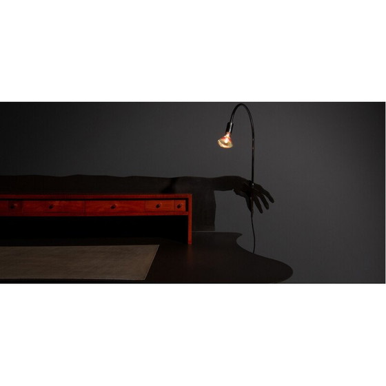 Image 1 of Vintage bureau in hout en verchroomd staal van Entremanos Andrés Nagel, 1988