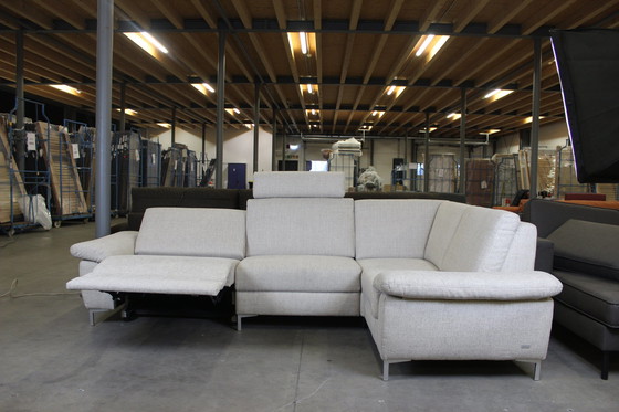 Image 1 of Stoffen bank Sofa Hoekbank met insteekbare hoofdsteun