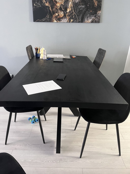 Eetkamer Tafel Zwart 