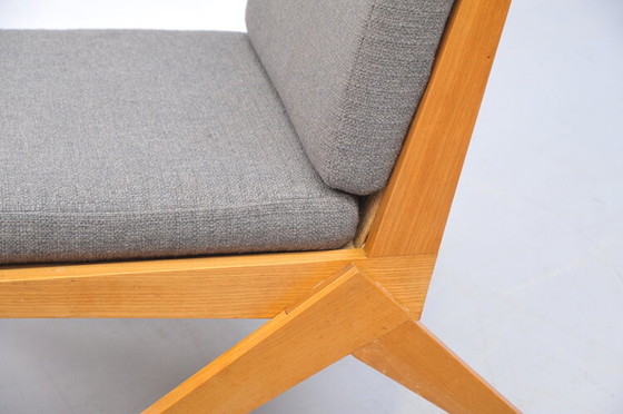 Image 1 of Schaarstoelen in de stijl van Pierre Jeanneret (toegeschreven), jaren 1950