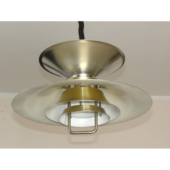Image 1 of Vintage aluminium hanglamp van Frandsen, 1970