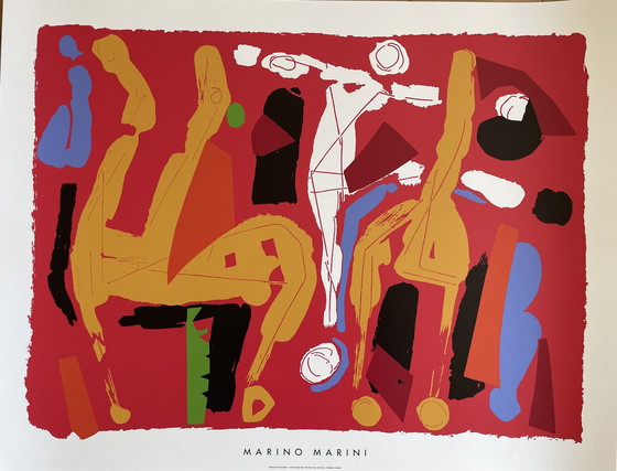 Image 1 of Marino Marini (1901-1980), Chevaux Et Cavaliers V. 1972, Copyright SIAE, 1994, Gedrukt in Italië