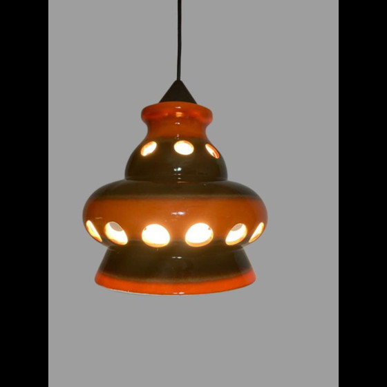 Image 1 of Vintage hanglamp van keramiek, 1970