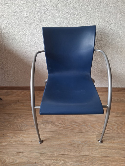 4x Wiesner Hager Stoelen Met Armleuning