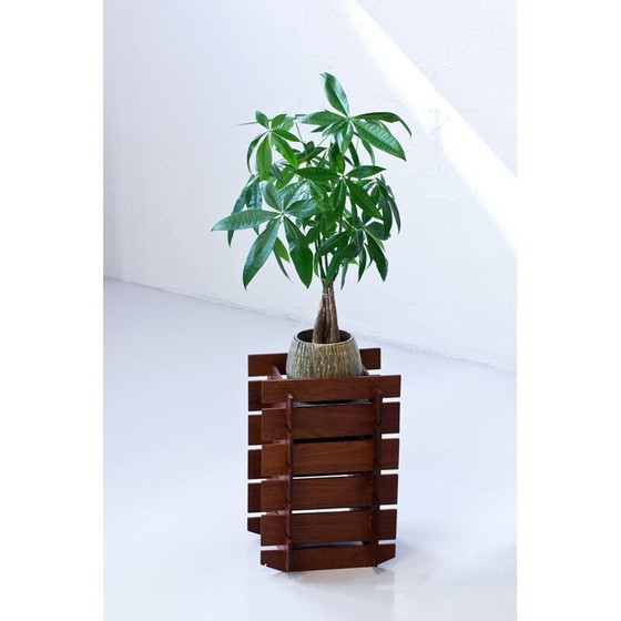 Image 1 of Vintage teakhouten plantenbak, Zweden 1950