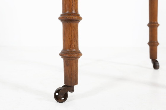 Image 1 of Art Deco Nachtkastje In Hout Met Marmeren Top, 1930S
