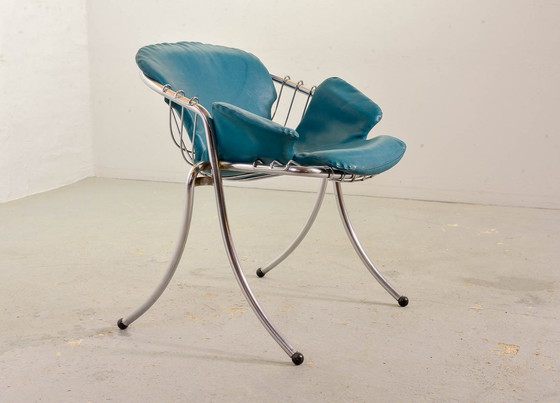 Image 1 of 2x Gastone Rinaldi Mid-Century Italian Design Eetkamerstoelen Model Lynn voor Rima, Italie, 1960s