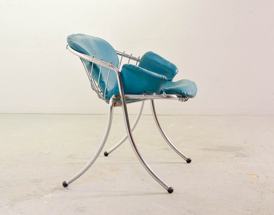 Image 1 of 2x Gastone Rinaldi Mid-Century Italian Design Eetkamerstoelen Model Lynn voor Rima, Italie, 1960s