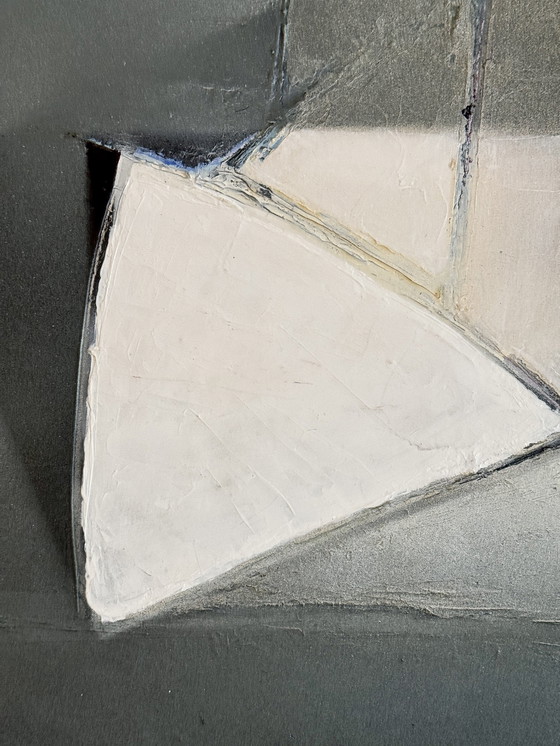 Image 1 of Odette Collon ( 1926-2013 ) Prachtig abstract schilderij op canvas