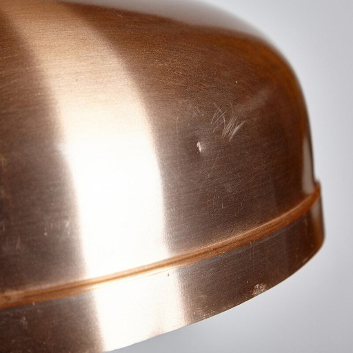 Vintage aluminium hanglamp voor Szarvasi Metal Works, 1970