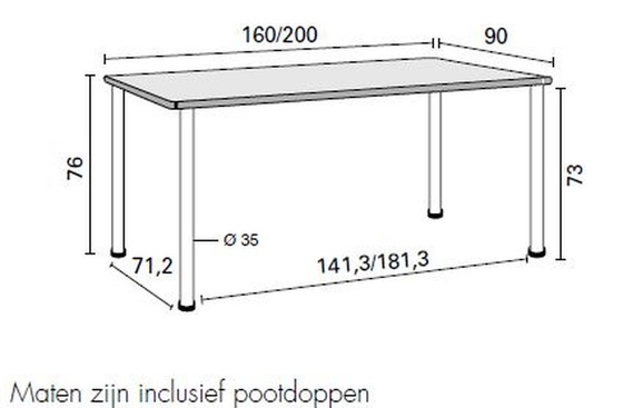 Image 1 of Gebr van der stroom Gispen Today tafel 686