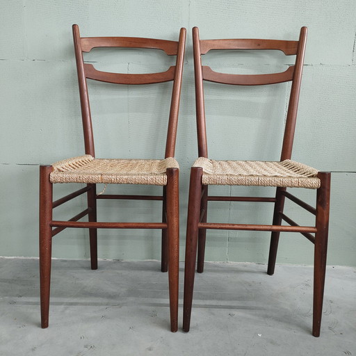 2X Vintage Keukenstoelen