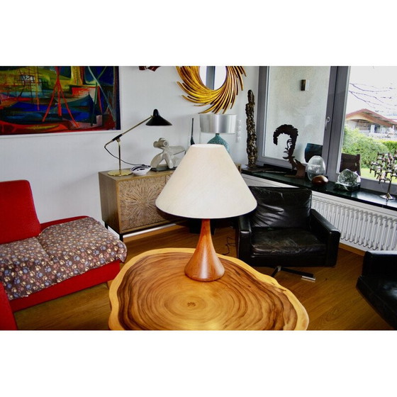 Image 1 of Vintage teakhouten lamp van Fog & Morup, Denemarken 1960