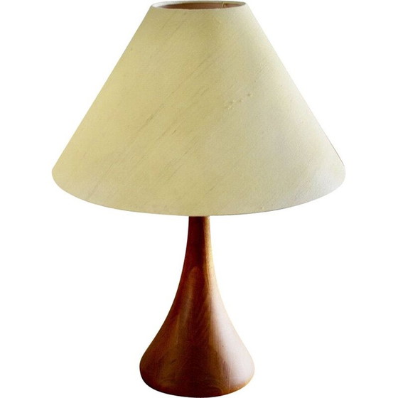 Image 1 of Vintage teakhouten lamp van Fog & Morup, Denemarken 1960