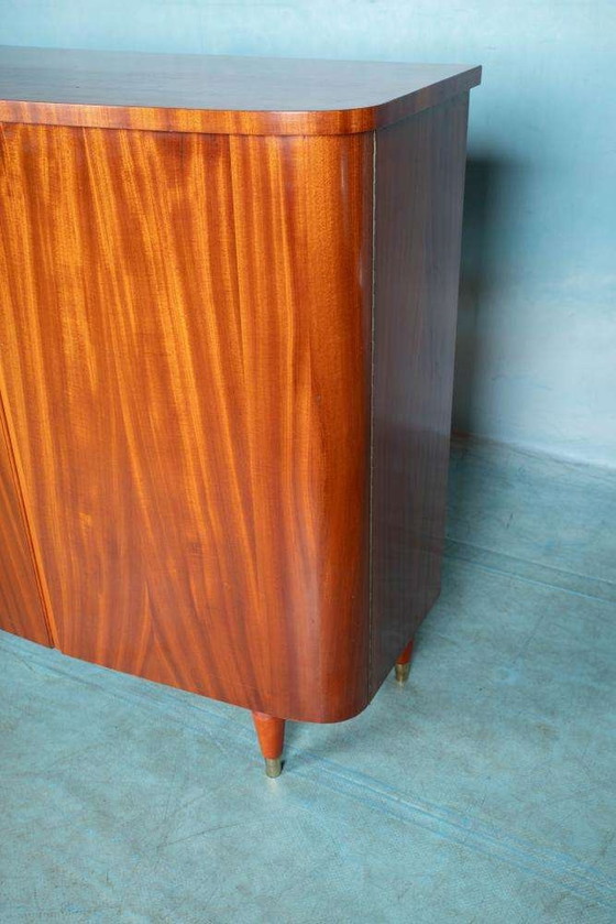 Image 1 of Vintage organisch gevormde buffetkast, Swedish highboard