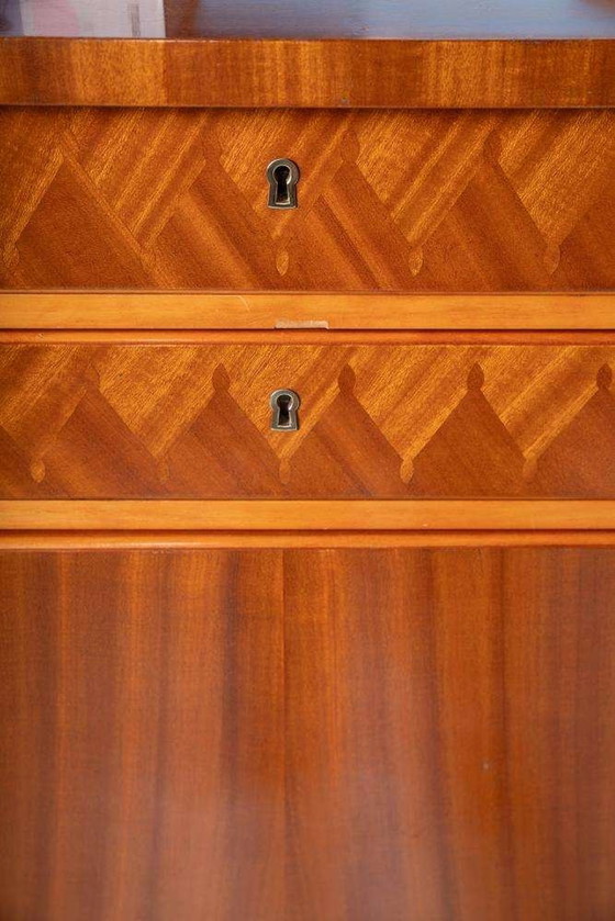 Image 1 of Vintage organisch gevormde buffetkast, Swedish highboard