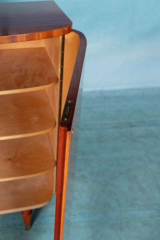 Image 1 of Vintage organisch gevormde buffetkast, Swedish highboard