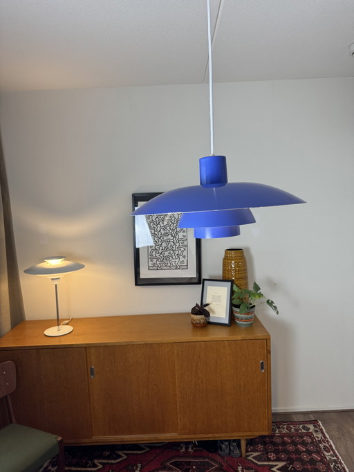 Vintage Louis Poulsen Ph4/3 Lamp Blauw