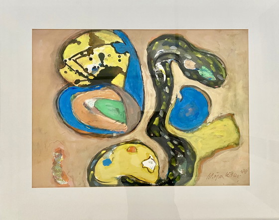 Image 1 of Gouache van Gerard Schäperkötter 1988