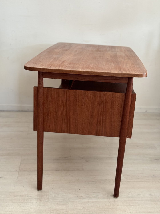 Image 1 of Vintage Teak Bureau Gunnar Nielsen Tibergaard