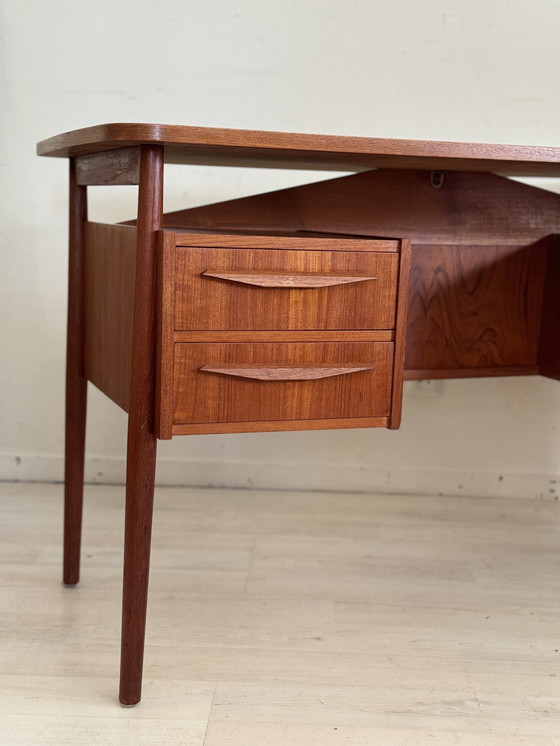 Image 1 of Vintage Teak Bureau Gunnar Nielsen Tibergaard