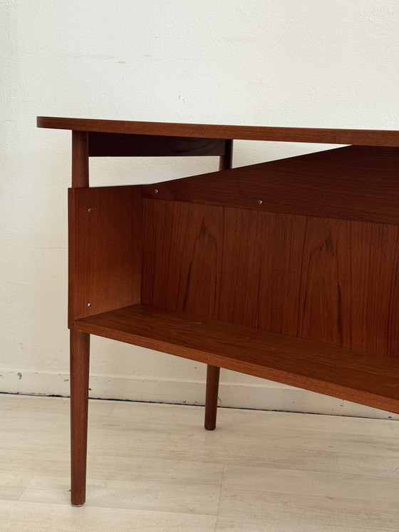 Image 1 of Vintage Teak Bureau Gunnar Nielsen Tibergaard