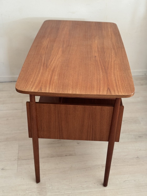 Image 1 of Vintage Teak Bureau Gunnar Nielsen Tibergaard