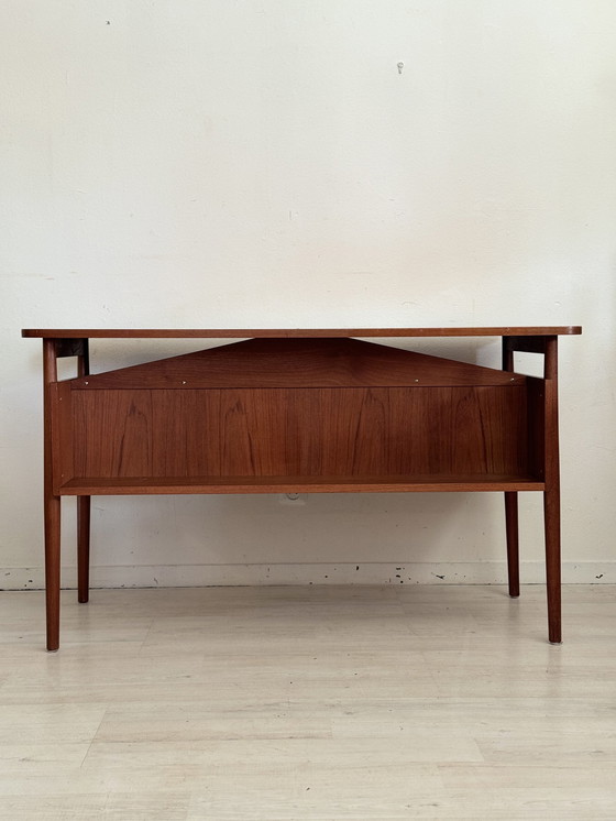 Image 1 of Vintage Teak Bureau Gunnar Nielsen Tibergaard