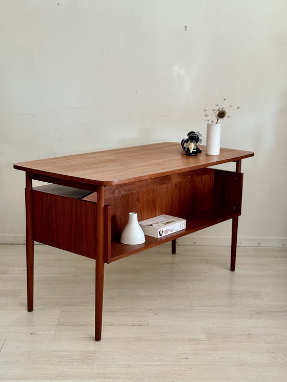 Image 1 of Vintage Teak Bureau Gunnar Nielsen Tibergaard