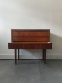 Vintage Deense ladekast in teak