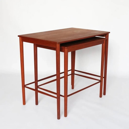 Vintage Nesting Tables Teak Deens Design Bijzettafeltjes