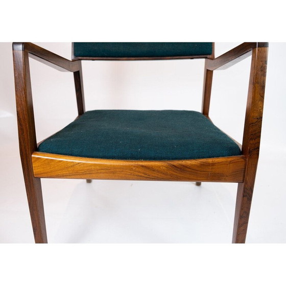 Image 1 of Set van 6 vintage rozenhouten fauteuils, Denemarken 1960