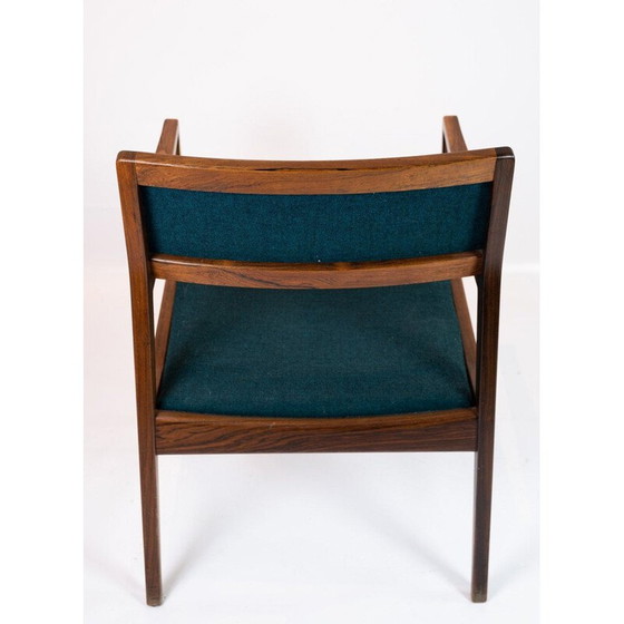 Image 1 of Set van 6 vintage rozenhouten fauteuils, Denemarken 1960