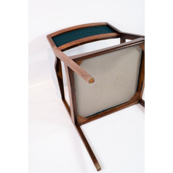 Image 1 of Set van 6 vintage rozenhouten fauteuils, Denemarken 1960