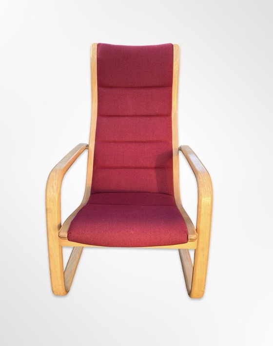 Image 1 of Fauteuil model Lamello ontworpen door Yngve Ekström en geproduceerd door Swedese.